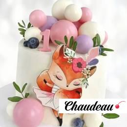 Торт лиса на годик TLG00013654 фото и оформление торта