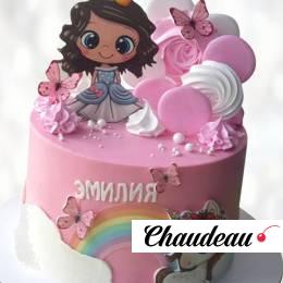 Торт девочка и сказочный единорог TDSE013681 фото и оформление торта