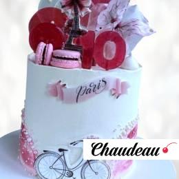 Торт город Париж TGP0013688 фото и оформление торта