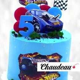 Торт синий Hot Wheels TSHW013692 фото и оформление торта