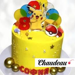 Торт Pokemon Пикачу на 8 лет TPP8013694 фото и оформление торта