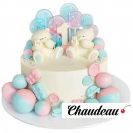 Торт На годик с шарами №2096 Торт На годик с шарами №2096