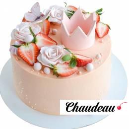 Торт нежно-розовый №1864