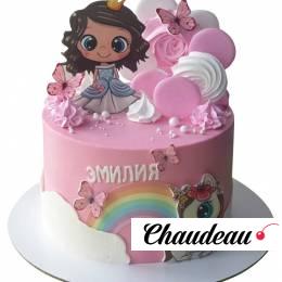 Торт с девочкой и единорогом №2002
