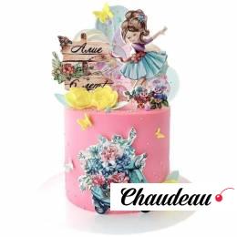 Торт с девочкой и мопедом №2793