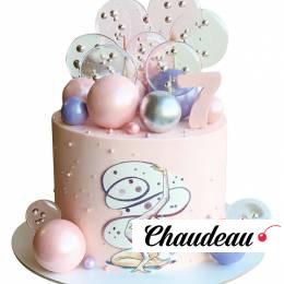 Торт с гимнасткой для девочки 7 лет №2003