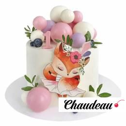 Торт с Лисой на годик №2762 Торт с Лисой на годик №2762