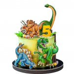 Торт с динозаврами на 5 лет TD5L013741