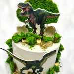 Торт Поезд Динозавров TPD00013713 фото и оформление торта