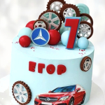 Торт Mercedes для мальчика TMM00013716 фото и оформление торта
