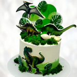Торт динозавр и яйцо TDYA0013724 фото и оформление торта