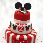 Торт Микки и Минни на двухлетие TMMD013731 фото и оформление торта
