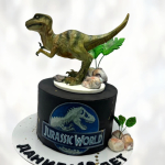 Торт Jurassic Park динозавры TJPD013737 фото и оформление торта