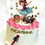 Торт с микрофоном на восьмилетие TMV0013742 фото и оформление торта