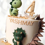 Торт динозавр на 4 года TD4G0013754 фото и оформление торта