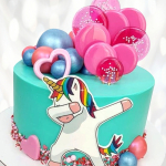 Торт танцующий единорог dab TTED013760 фото и оформление торта