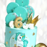 Торт единорог девочке на 6 лет TED60013767 фото и оформление торта