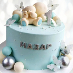 Торт косолапый мишка и мотыльки TKMM013774 фото и оформление торта