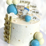 Торт с медвежонком на один год TMOG013782 фото и оформление торта