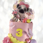 Торт пес мопс на велосипеде TPMV013789 фото и оформление торта