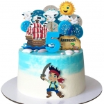 Торт пиратский на день рождения №1917