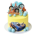Торт с машинкой Хот Вилс №2940
