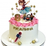 Торт с микрофоном на 8 лет №2345