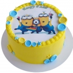 Торт с Миньонами и пуговицами №2509