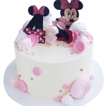 Торт с Минни Маус белый №2027