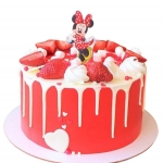 Торт с Минни Маус и ягодами №1525