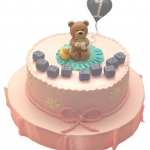 Торт с Мишкой и шариком №719