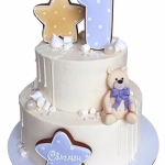 Торт с Мишкой и звездочками из пряников №1702