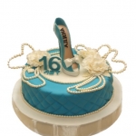 Торт с женской туфлей на 16 лет №1077
