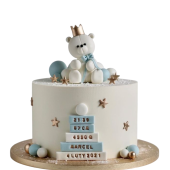 Торт с метрикой и мишкой TMM0013729