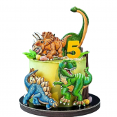 Торт с динозаврами на 5 лет TD5L013741