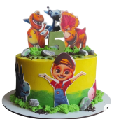 Торт с динозаврами из мультфильма TDM0013733