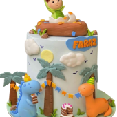 Торт с динозаврами на годик TDG0013746