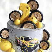 Торт гонка Хот Вилс TGHV013703 фото и оформление торта