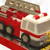 Торт Пожарная машина TPM0013720 фото и оформление торта