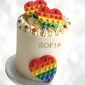 Торт Pop It для девочек TPID013727 фото и оформление торта