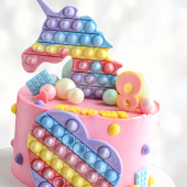 Торт Поп-ит единорог TPE00013730 фото и оформление торта