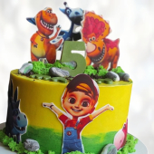 Торт герои динозавры TGD0013733 фото и оформление торта