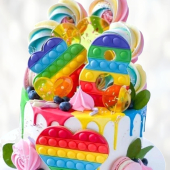 Торт Pop-it на 6 лет TP6L0013736 фото и оформление торта