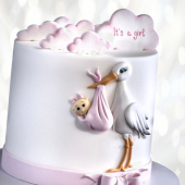 Торт с днем рождения доченьки TDRD013758 фото и оформление торта