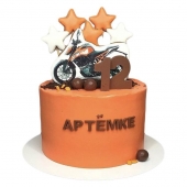 Торт с мотоциклом на 12 лет №2818