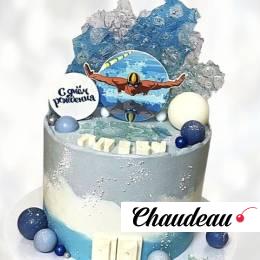 Торт пловцу на день рождения TPDR013710 фото и оформление торта