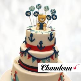 Торт мишка-моряк TM00013712 фото и оформление торта