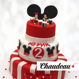 Торт Микки и Минни на двухлетие TMMD013731 фото и оформление торта