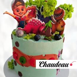 Торт мультяшные динозавры TMD0013732 фото и оформление торта