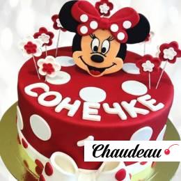 Торт Минни Маус на 1 годик TMM10013755 фото и оформление торта